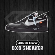 Off White x  Air Force 1 low black white AF1 black and white 1SAW
