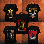 Baju Coolie Rajini Polo T Shirt SUPER STAR RAJINI Shirt Coolie Movie Cotton top#05  S-5XL