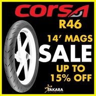 ❡ ◪ ▼ CORSA TIRE R46 14" by TAKARA TIRES (FREE TIRES SEALANT, PITO, & STICKER)