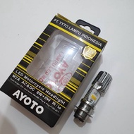 H6 ayoto m2a led headlight 2 sides ac and dc m5 1 leg pnp for all underbone motorcycles