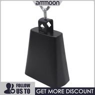 [ammoon]5 Inch Iron Cow-bell Percussion Instrument with Clapper for Drum Set Kit Accessory