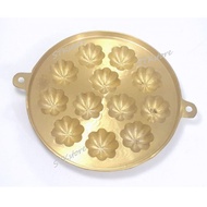 Acuan Bahulu Tembaga  / 12 Flowers Bahulu Brass Mould / Acuan Tembaga 12 Bunga # 7Diameter