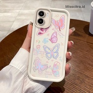 YX174 SOFTCASE CASING BUTTERFLY RAINBOW COMPATIBLE FOR REALME 5 5i 7i 8 9 PRO 10 C11 C12 C15 C17 C20