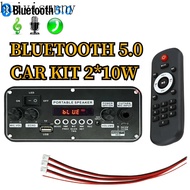 HYS DC 5V Bluetooth 5.0 MP3 WAV APE Decoder Board 20W Amplifier Car Audio DIY Music Player FM Radio Module RGB TF AUX USB Mic Record