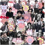 64pcs BTS 5th Studio Album Arirang Sticker Set, Including Crow, Water Bottle, Desktop Decor, Scrapbo