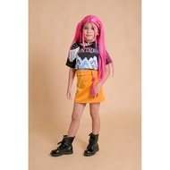 [4-9Y] Huntrix Mira Ootd w/ Chocker Kpop Demon Hunters Costume Kids Girls Fashion | Jellicollections