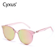 Cyxus Polarized Sunglasses Half-Rim Metal Frame Retro Sunglasses UV400 For Women or Men 1945