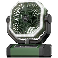 Portable Fan 24000mAh Battery Powered with Remote & LED, 4 Speed Strong Airflow, Desk/Camping/Outdoo