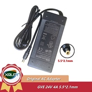 Genuine GVE GM85-240400-F GM85-240400-D AC DC Adapter 24V 4A 96W Charger Power Supply 5.5*2.1mm GM95