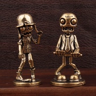 Brass Zombie Halloween Funny Model Zombie Figure Desktop Decoration Plants vs Zombie Decoration