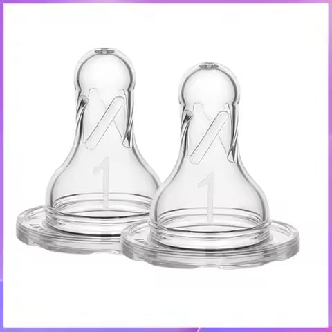 Dr. Brown's Standard mouth nipple/Newborn/each stage of baby nipples/Food grade silicone nipple