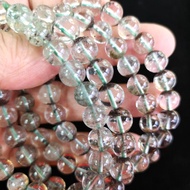 Natural Crystal Green Phantom quartz/绿幽灵手串尺寸8mm.