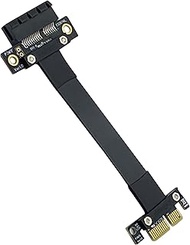 H!Fiber.com PCIe 3.0 Extension Cable, X1 to X1, M to F, 180° to 180°, Cable Length 15cm, P311MF1115,