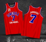 Basketball Jersey Ginebra PBA RETRO JERSEY | 1988 GINEBRA SAN MIGUEL  ROBERT JAWORSKI #7 | FULL SUBL