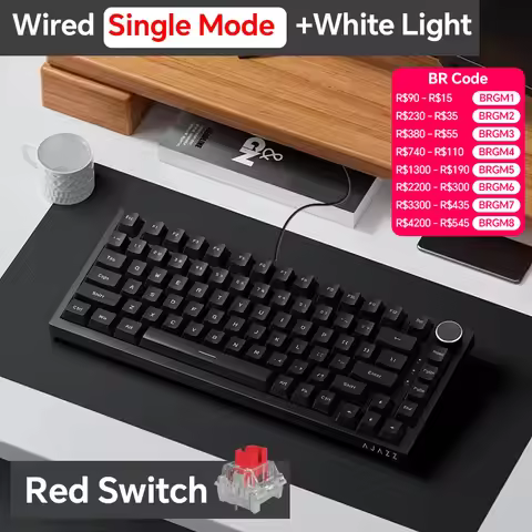 Ajazz AK820/AK820Pro Gaming Mechanical Keyboard Bluetooth 5.1/Wireless/wired Custom Keyboard With He