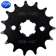 428 15T 15 Tooth 428-15T Front Sprocket Gear Wheel Cam For Yamaha XT225 XT225D Serow 225 Drum Brake 