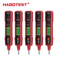 HABOTEST HT89A*5 Voltage Tester AC 12-300V Data Hold Wire Continuity Detection Automatic Shutdown LE