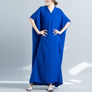 Oladivi 8 Colours Oversize Women Summer Plus Size Long Dresses Bohemian Beach Wear 1903 8XL 9XL B071