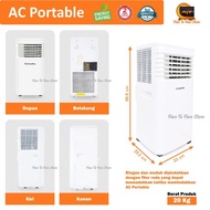 Ac Portable Ruangan 1/2Pk 3/4Pk 1Pk 1.5Pk 2Pk.Low