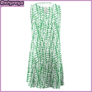 Womens Summer A Line Dress Casual Sleeveless Boho Swing Dress Floral Beach Sundress for Travel Vacat