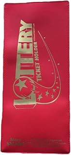 StoreSMART - Lotto Ticket Lottery Holder - 4"x9" Plastic LT - Red - 2 Pack