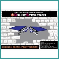 ✓ ♡ ✸ Honda Click 125i sidings Decals