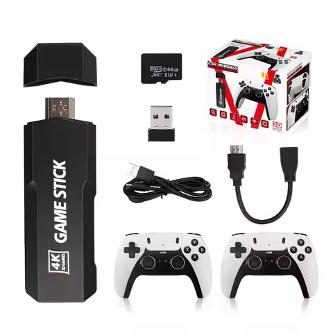 New GD10 PRO home gaming double joystick controller arcade emulator PS5 video game console