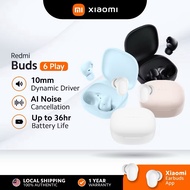 Redmi Buds 6 Play | Super Lightweight TWS Earbuds | Bluetooth 5.4 | Touch Control | 36 Hours Battery