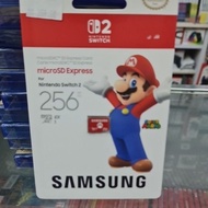 NS2 SAMSUNG X NINTENDO SD EXPRESS CARD 256GB NEW AND SEALED