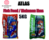 Atlas Fish Food  Koi Food Fast Red / Spirulina / Makanan Ikan  5KG 鲤鱼饲料5公斤(XL Size) {Ready Stock}