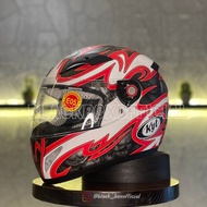 Kyt C4 Tech Denny REP STC White Red Silver