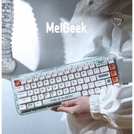 Bluetooth wireless mechanical keyboard, 2.4G Mojo 68 Plastic MelGeek genuine RGB LED can hotswap ins