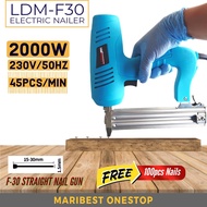 Ladderman Electric Nail Gun F30 Electric Pneumatic Nailer Gun F30 Stapler Nail Stapler Gun Wood Step