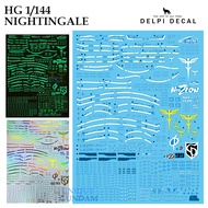 [DELPI DECAL] 113 HGUC NIGHTINGALE GUNDAM WATERSLIDE  DECAL