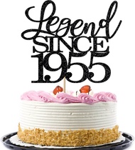 legend since 1955 cake topper 70th birthday happy birthday cake topper men and women cheer 70 years