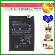 NFS STOCK - Penggantian bateri untuk Redmi Note 11 4G BN5D
