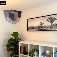 Optical Illusion Wall Art – 3D Corner Wall Decal – Impossible Corners Inspired Peel And Sti Removabl