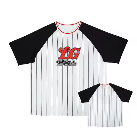 New Arrive Style 2025 LG Twins Striped printing uniform top Football Jersey Man Women Soccer Sport T