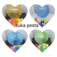 HIJAU 18 INCH TRANSPARENT COLOR BOBO PVC BALLOONS 1 PACK CONTAINS 50 PCS 18 INCH BOBO BALLOON/S 18 I