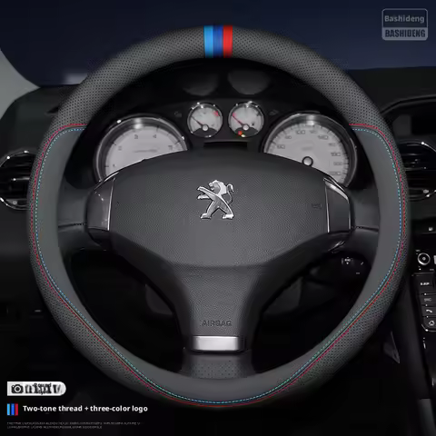 Car steering wheel cover for Peugeot 308 408 508 2008 3008 e3008 RCZ Peugeot accessories auto access