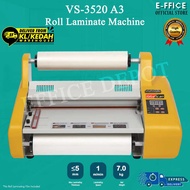 Effice Depot - VS-3520 A3 Roll Laminating Machine / Laminator with 4 rollers