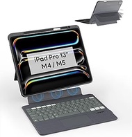 EIP Keyboard Case for iPad Pro 13 inch M4 (2024), 13” Magnetic Detachable Keyboard with Patented Sty