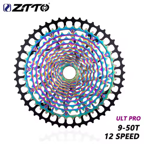 ZTTO MTB Ultimate 12 Speed 9-50T XD Cassette 9T XD Cassette 375g Rainbow ULT pro Sprocket Ultralight