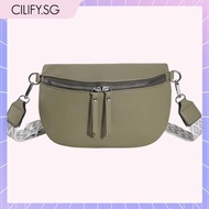 [Cilify.sg] Women Bum Bag Double Straps Casual Crossbody Bag Belt Bum Pouch Daily Dating Bag