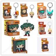 New Funko POP My Hero Academia Keychain Deku Shoto Todorokl Bakugo All Might Action Figure Model Dol