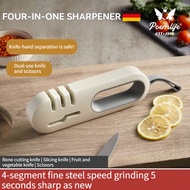 Household 4 in 1 Knife Sharpener Pengasah Pisau Dan Gunting Knives Sharpener Knife Sharpening  Batu 