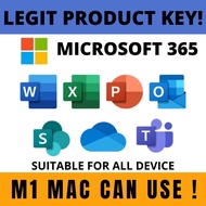 [15 Devices] LIFETIME MICROSOFT OFFICE 365+ONEDRIVE 100GB LICENSE For Windows & Mac & Android & IOS 