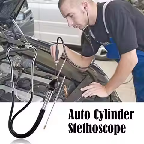 1PCS Professional Auto Stethoscope Car Engine Block Diagnostic Tool Cylinder Automotive Engine Heari