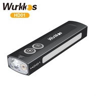 Wurkkos HD01ชาร์จไฟได้ไฟฉาย EDC 1200LM พร้อมไฟ RGB ด้านข้างและไฟอเนกประสงค์สวิตช์สองด้านสำหรับสถานกา