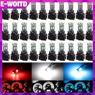 E-WOITD 10Pcs Super Bright T5 LED Bulbs 7 SMD Instrument Speedo Gauge Cluster 37 73 74 79 17 57 LED 